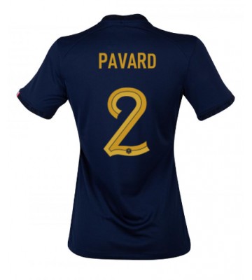 Frankrig Benjamin Pavard #2 Replika Hjemmebanetrøje Dame VM 2022 Kortærmet